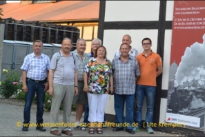 Gruppenbild IG Weienfelser Eisenbahnfreunde 2015 (Saline Museum Halle Saale)